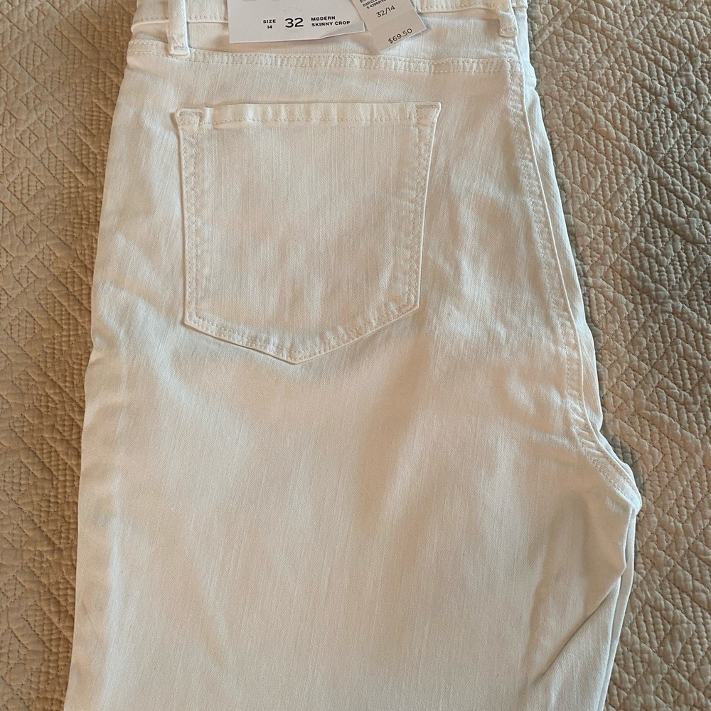 Loft White Jeans